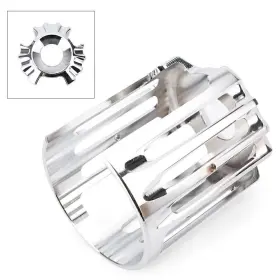 22shopde 550715559527 Motorcycle Chrome Edge Oil Filter Cover Trim For Harley Touring Road King Glide