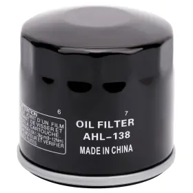Ahl138-1-143 Ahl 138 Oil Filter For Suzuki Lta700x Kingquad 4x4 700 2005-2008 Lta400 Black