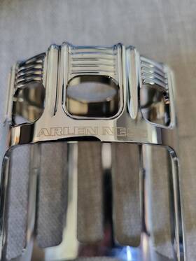 Arlen Ness 03-488 Oil Filter Cover - 10-gauge Chrome 03-483