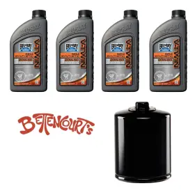 Hf171r Bel-ray Oil Change Kit Harley Davidson V-twin Filter Semi-synthetic 20w50 Black