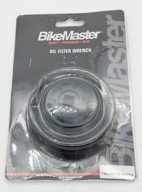 Bike Master 151718 Universal Bikemaster 74mm-15 Flute Oil Filter Wrench Tool