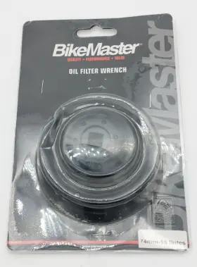 151718 Bike Master Universal Bikemaster 74mm-15 Flute Oil Filter Wrench Tool
