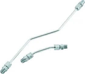 492651 Bikers Choice Chrome Rocker Box Oil Line Set