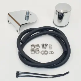 Bpd-87002 Billet Proof Designs Chrome Remote Oil Filter Relocation Kit With Mount Hoses Clamps And H
