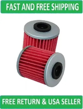 52010-0001 Caltric Fl110a1008 2 Oil Filter For Kawasaki Kx250f Kx250 250 Kx450f 450 2004 2005-2020