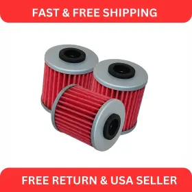 Fl110a1010 Caltric 3 Pack Oil Filter For Suzuki Rm-z250 Rm-z450 Rmx450z Rmz250 Rmz450 2004 2005-19