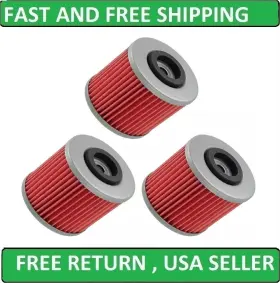 Fl111a1082 Caltric For Yamaha Xv1100 Virago 1100 1986-2000 Oil Filter 3-pack