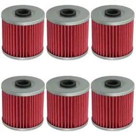 Fl114 Caltric 6 Oil Filter For Kawasaki Mojave 250 Ksf250 1987-2004 / Lakota 300 Kef300 1995-08