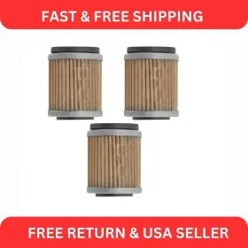 4vw-e3447-00-00 Caltric Fl118a1061 For Yamaha 230 Ttr230 Tt-r230 2005-2017 3-pack Oil Filters /