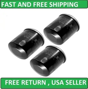 Fl135a1131 Caltric 3 Pack Oil Filter For Kawasaki Zx1200 Zx-12r Zx636 Ninja Zx-6r Abs Jt1200 Stx 12