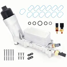 926-959 Ccscyua Upgrade Aluminum Engine Oil Filter Housing Kit Compatible With 2011-2016