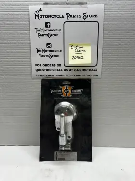 20302 Custom Chrome Oil Filter Housing With Fittings For Harley-davidson