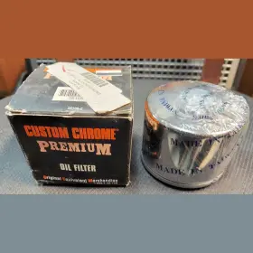 26-109 Custom Chrome Premium Shorty Oil Filter Fits Harley Davidson #26-109 1980-1986
