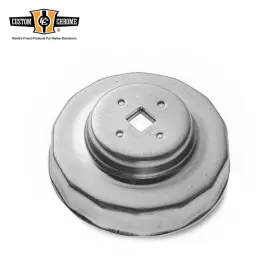 400503 Custom Chrome Oil Filter Wrench 3/8ftft Drive Socket Fits For Harley Spin-on