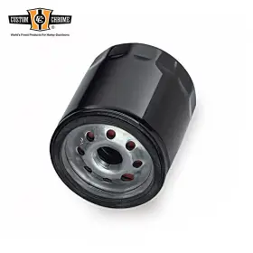 22251 Custom Chrome / Motorfactory Black Motor Factory Oil Filter Fits For Harley Big Twins Models 1999-up