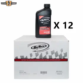 35051 Custom Chrome / Revtech Lot Of 12 Quarts Engine Oil Motor Sae 60 Fits For Harley V Twin