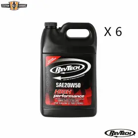 602390 Custom Chrome / Revtech 6 Gallon Engine Oil Motor Sae 20w50 Fit For Harley V Twin Motorcycle