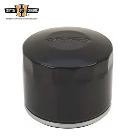 625227 Custom Chrome / Revtech Black Oil Filter Fit For Harley Sportster 80-early 84 And 4-speed Big Twin 82-86