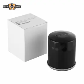 63796-77a Custom Chrome / Revtech 625228 Black Oil Filter Fit For Harley Sportster And Evo Big Twin Repl #63796-77a