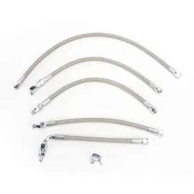 0711-0038 Drag Specialties Stainless Steel Braided Oil Line Kit- 5 Kit -