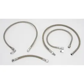 0711-0040 Drag Specialties Stainless Steel Braided Oil Line Kit- 4 Kit -