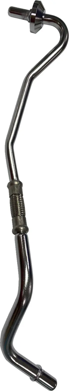 0711-0242 Drag Specialties Oil Line - Return Chrome Softail
