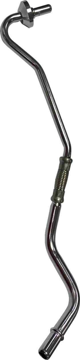 0711-0243 Drag Specialties Oil Line - Return Chrome Softail