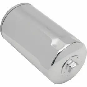 0712-0007 Drag Specialties Magnetic Ring Oil Filter Chrome With Nut 5 1/2 Inch