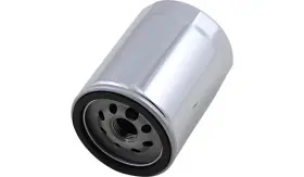 0712-0640 Drag Specialties Spin-on High Capacity Oil Filters - Chrome