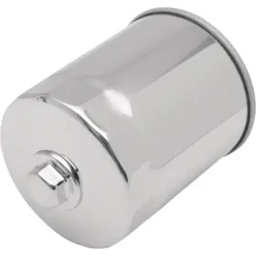 14-0003k-bx18 Drag Specialties 0712-0009 Spin-on Oil Filter - Chrome With Nut