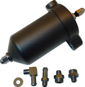 14-0007mb Drag Specialties Black Oil Filter Assembly Harley-davidson Fl 1941-1979 1981