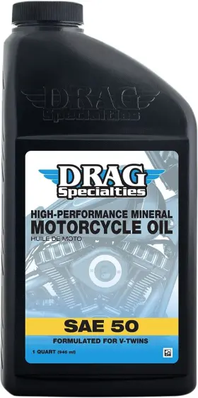 3601-0767 Drag Specialties High-performance Mineral Motorcycle Oil - Sae 50