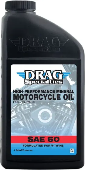 3601-0768 Drag Specialties High-performance Mineral Motorcycle Oil - Sae 60