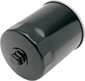 70195 Drag Specialties Oil Filter With Nut Black Harley Davidson