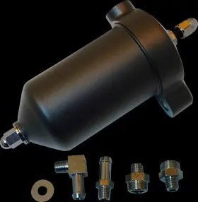 14-0007mb Drag Specialties 712-0659 Oil Filter Assembly - Black