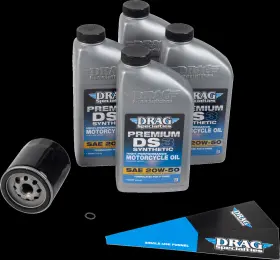 224379 Drag Specialties Oil Full Synthetic Change Kit - 20w50 Twin Cam Black 224379 Drag Specialties Oil Full Synthetic Change Kit - 20w50 Twin Cam Black