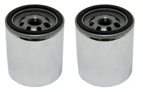 32-0023 Factory Spec 2 Chrome Oil Filters - Pack For Harley-davidson Twin Cam 88 Engines 1999-present