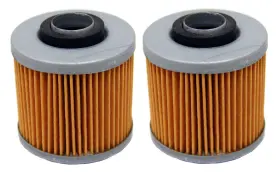 Fs-707 Factory Spec 2 Brand Oil Filters - Pack For Yamaha Mx Atv Motorcycle 2x
