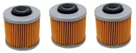 Fs-707 Factory Spec 3 Brand Oil Filters - Pack For Yamaha Mx Atv Motorcycle 3x