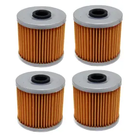 16099-004 Factory Spec 4 Fs-700 Pack Of Oil Filters For Kawasaki Kl600 Klr650 Klx650 Replaces Oem#