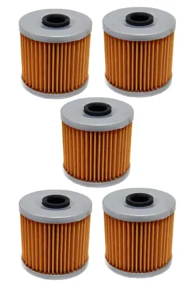 16099-004 Factory Spec 5 Fs-700 Pack Of Oil Filters For Kawasaki Kl600 Klr650 Klx650 Replaces Oem#
