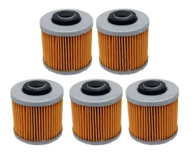 Fs-707 Factory Spec 5 Brand Oil Filters - Pack For Yamaha Mx Atv Motorcycle 5x