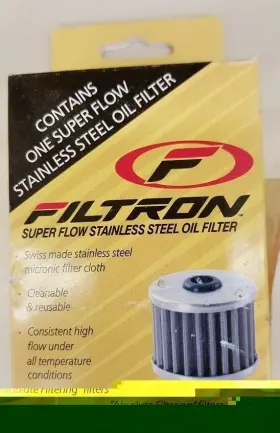 40-107 Filtron Superflow Stainless Oil Filter X5 Ktm Husqvarna Husaberg Gasgas