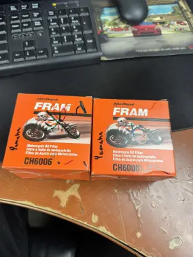 Ch6006 Fram Lot Of 2 Genuine Oil Filter Kit Nos
