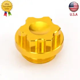 Fx-jyg-335-r1-ks-220113-8 Fxcnc For Yzf R1 1998-2003 2007-2012 Cnc Engine Oil Filler Tank Cap Fuel Cover Gold