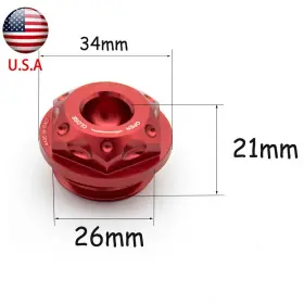 Fx-jyg-355-r6-ks-210929-m-48 Fxcnc For Xvs650 Xvs1100 Yzf600r Fzr600 Fzr1000 Engine Oil Filler Tank Cap Fuel Cover