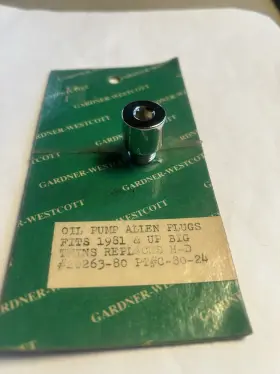 26363-80 Gardner-westcott C-80-24 Harley Davidson Chrome Oil Pump Check Valve Spring Allen Plug 81-up Oem