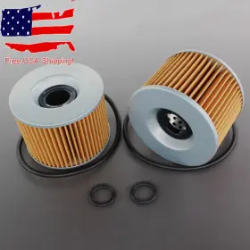 El250 Goldenmotor 606015364559 2x Oil Filter With O-rings For Kawasaki Ex250 Kz400 Kz440 Kz550 Kz650 Zx1000