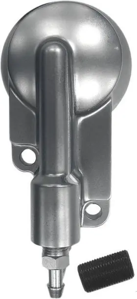 14-0050 Harddrive Oil Filter Housing With Fitting Chrome #14-0050 Harley Davidson