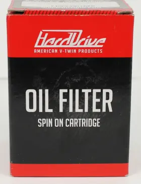 820-0720 Harddrive Oil Filters Chrome - For Harley Davidson